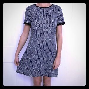 LTS Blue Diamond Jacquard Tunic / Mini Dress